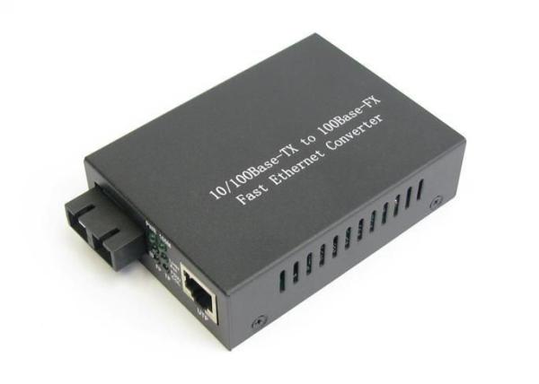 10 / 100M Fiber Optic Ethernet Converter , Single Mode Fiber Media Converter