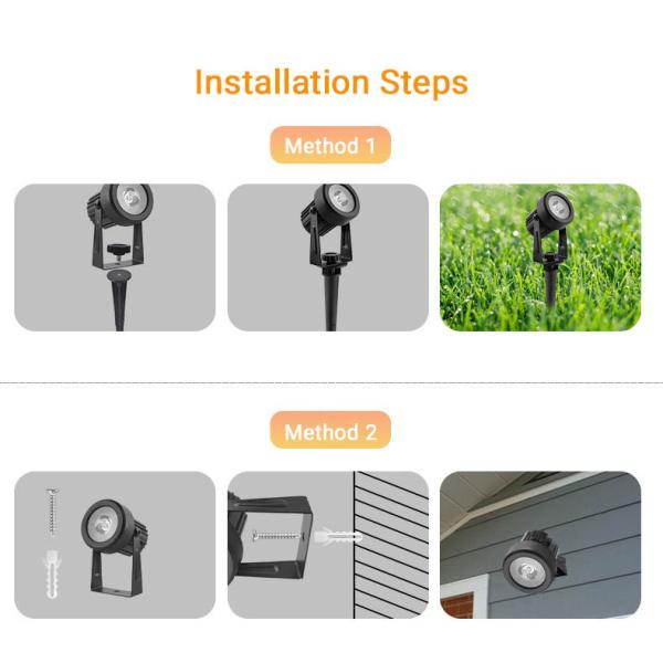 IP65 Solar Lawn Lights LED Outdoor Landscape Garden Solar Powered Highlight Spotlights