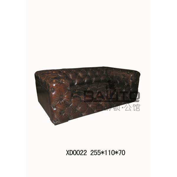 classical antique four seater leather club sofa/classic four seats leather sofa furniture