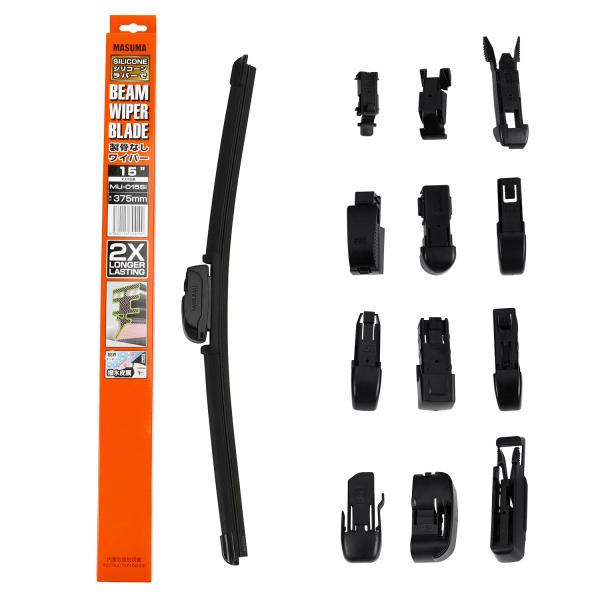 15 pouces J-HOOK éclairage de pare-brise lame pour Honda MU-015Si de MASUMA n ° MU-015Si