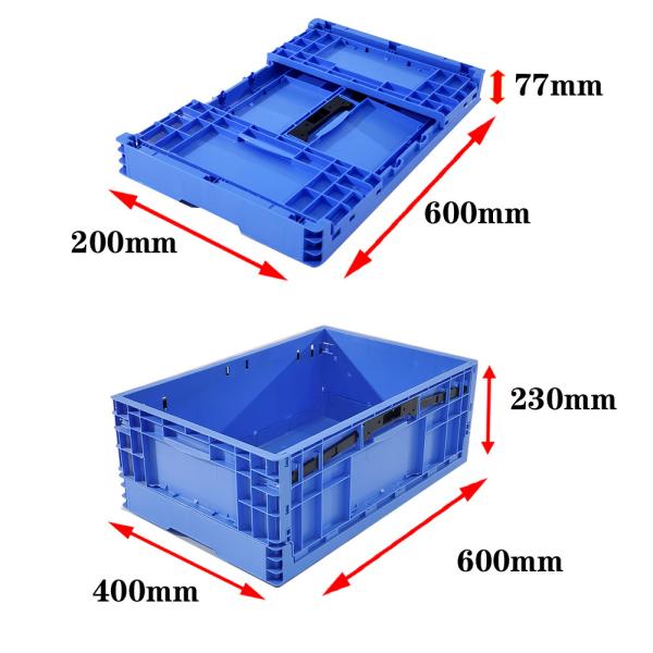 Foldable Plastic Crate stackable moving box Durable Folding Plastic Crate For Efficient Storage And Logistics