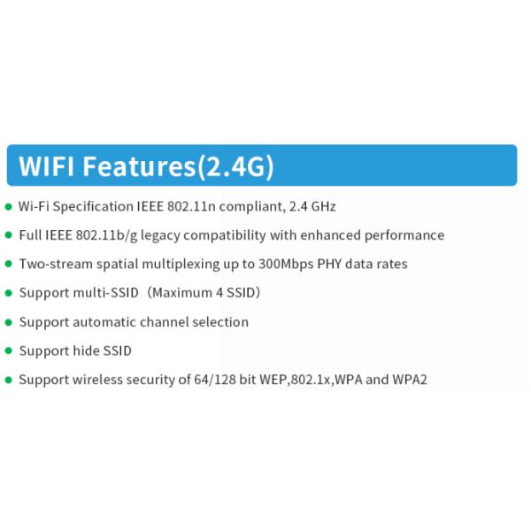 4G LTE Wi-Fi маршрутизатор с 1,25Gbps вверх по течению и 2,5Gbps вниз по течению GPON режим 12V / 1A постоянное питание
