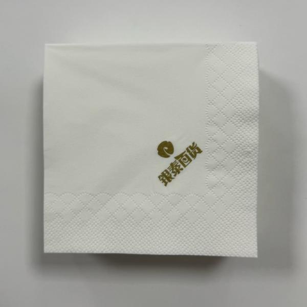 23*23cm Personalised Wedding Serviettes Napkins OEM ODM Paper Napkins White