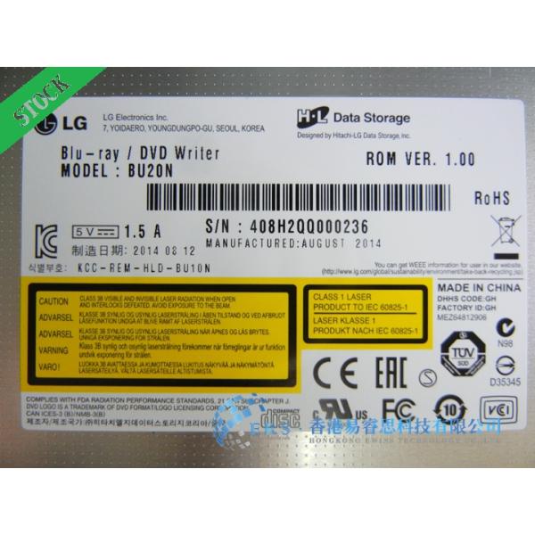 100% Original Tray load super slim bluray DVD Burner Laptop Optical Drive BU20N