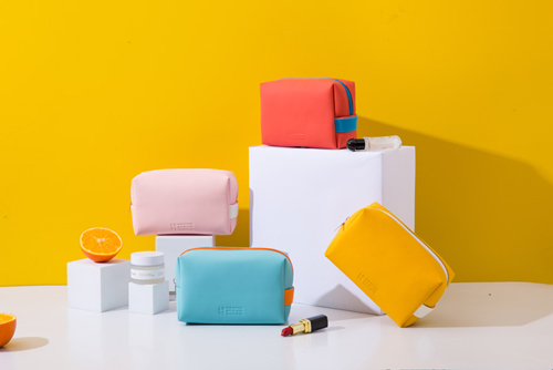 Matte PU Hanging Cosmetic Bag Multifunctional Makeup Storage Bag Large Capacity