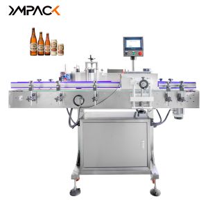150Pcs/Min Automatic Glass Round Cold Glue Bottle Labeling Equipment Dispenser For Jars Cans
