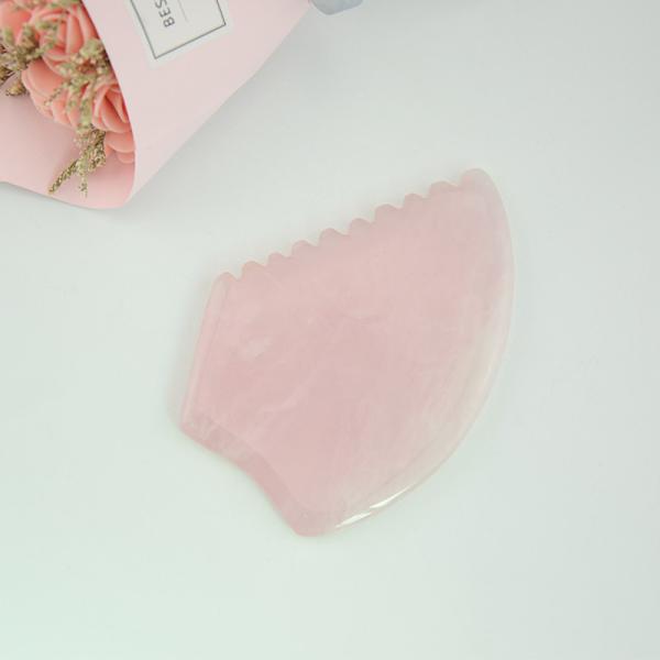 Rose Quartz Hair Jade Comb antienvelhecimento