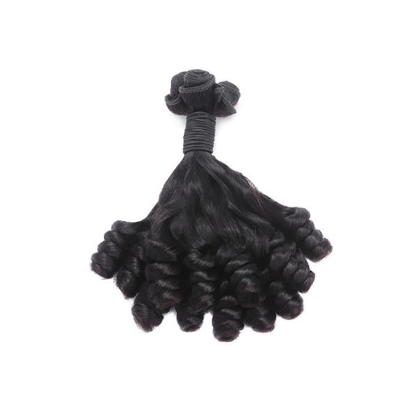 Curled 10'' - 20'' Double Drawn Human Hair / Human Hair Weave Bundles