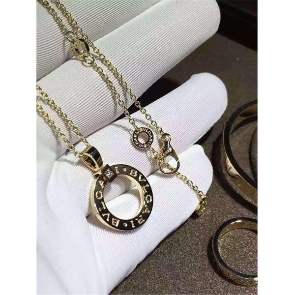 B  BVGARI series diamond  necklace 18k gold  diamond  necklace luxury low price jewelry