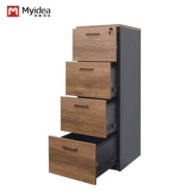 Lockable Drawer Storage Cabinet with Large Capacity – Eco-Friendly Materials, Customizable Sizes and Colors for Versatile Office Organization.