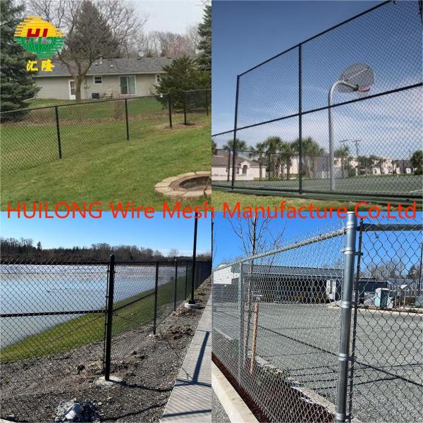 6 футов 9 гальванизированная загородка звена цепи датчика и покрытый Пвк провод