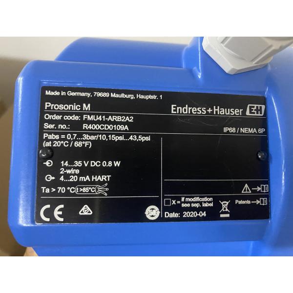 E&H Ultrasonic Measurement Time Of Flight Prosonic FMU41-ARB2A2