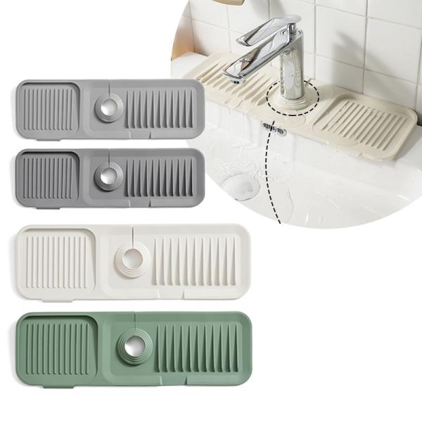 Silicone Sink Splash Guard Catcher Handle Drip Draining Pad Absorbent Mat for OEM/ODM