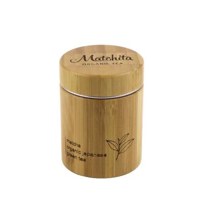10OZ 300ml imprimiu a caixa de bambu do chá dos doces das porcas em volta da lata vazia do metal