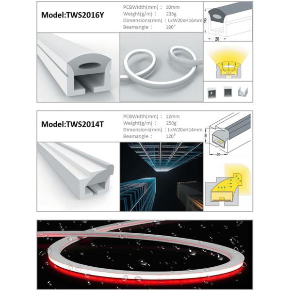 Гибкая трубка 12×12mm силикона СИД для неонового ODM OEM светов СИД