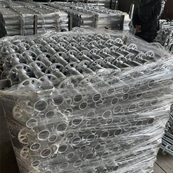 HDG Q355 Allround Modular Pole Rosette Scaffolding System Components Ring Lock