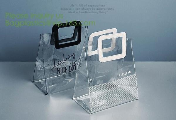 Fashionable big colorful Laser PVC shopping storage bag with handle and accept custom,vinyl mirror surface pvc tote shop