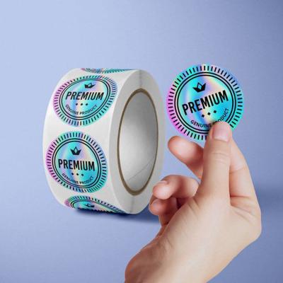 Etiqueta holográfica do metal do QR Code que imprime a espessura personalizada