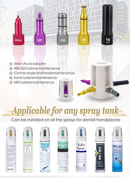 Plastic Oil Filling Cleaning Dental Handpiece Lubricator