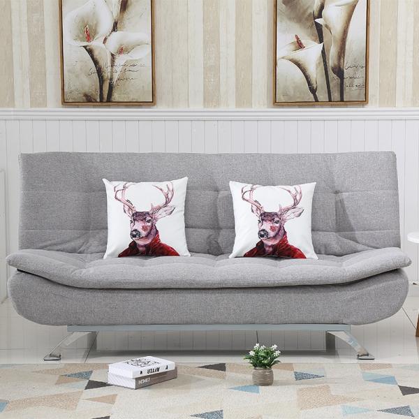 Other Sofa Bed Folding Love Seat Double Futon Convertible Couch Sleeping 3 Seater with Metal Frame