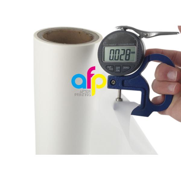 30mic - 42mic BOPP Soft Touch Lamination Film Dry / Heat Laminator 3 Inch Core