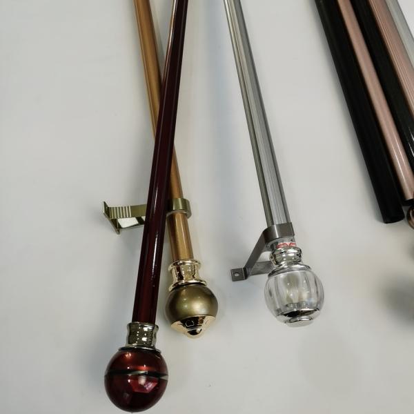 Gold 22 Inch Luxury 0.35mm Steel Pipe Curtain Rods