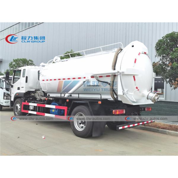 Foton Auman 240HP 10000L Sewer Vacuum Truck For Liquid Disposal Collection