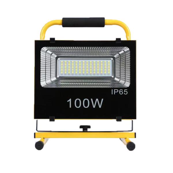 Ip65 100W  Portable Rechargeable Flood Lights 7.4V 4000mAh CE ROHS Fashion