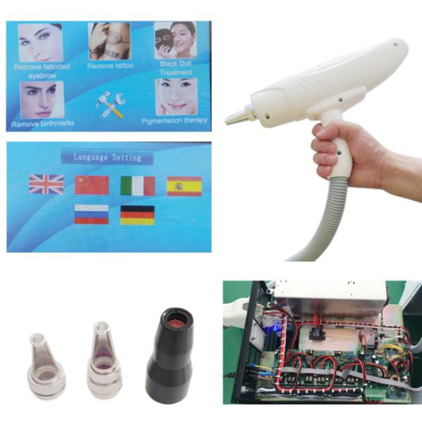 Colour Tattoo Removal ND YAG Laser Machine For Clinics Photothermolysis Based