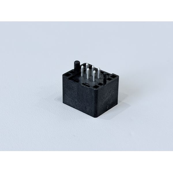 2.54mm Pitch 2×3 DIP PCB Connector, 6-Pin Vertical Electronic Terminal Connector, PA9T High-Temperature Housing, Copper Alloy Contacts, 5A Power & Signal Pin Header Connector