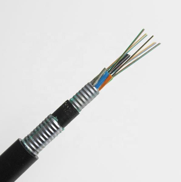 Modo da bainha GYTA53/GYTS53 do dobro do HDPE único blindado sobre o cabo de fibra ótica exterior enterrado direto