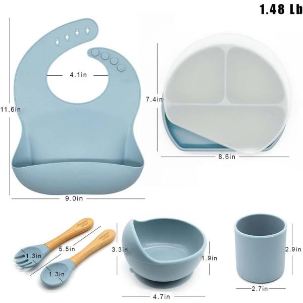 Портативные Multicolor Bib набора Dinnerware силикона и шар BPA свободно