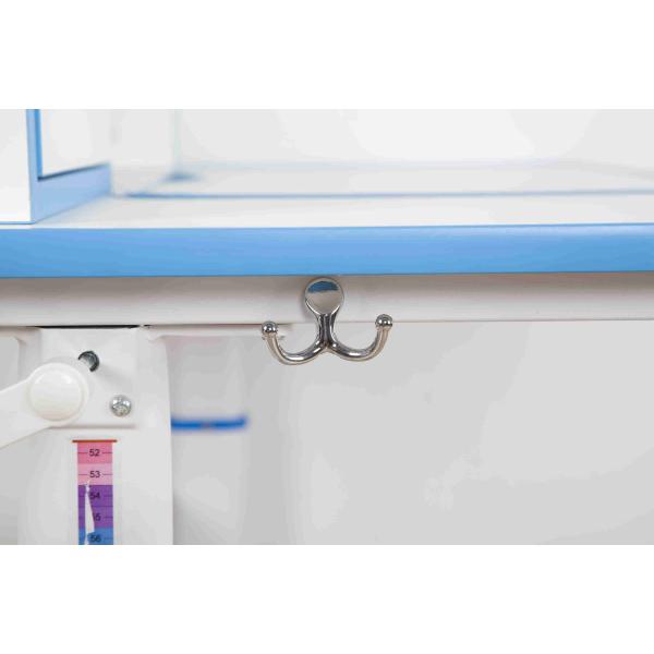 Adjustable Height Kids Study Desk 2 Tier Shelves , Childrens Homework Desk With Drawing Board