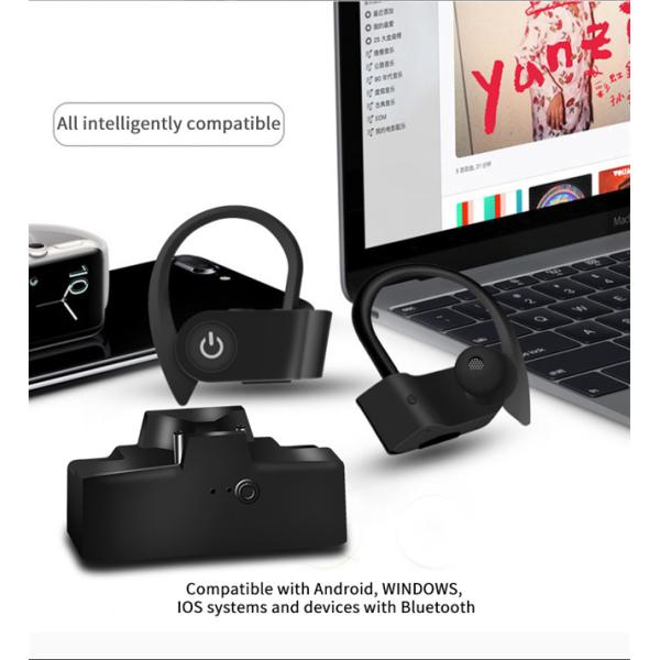 Silicone Earhook Creative Wireless Earbuds ATJ 5.0 HiFi Bass Stereo