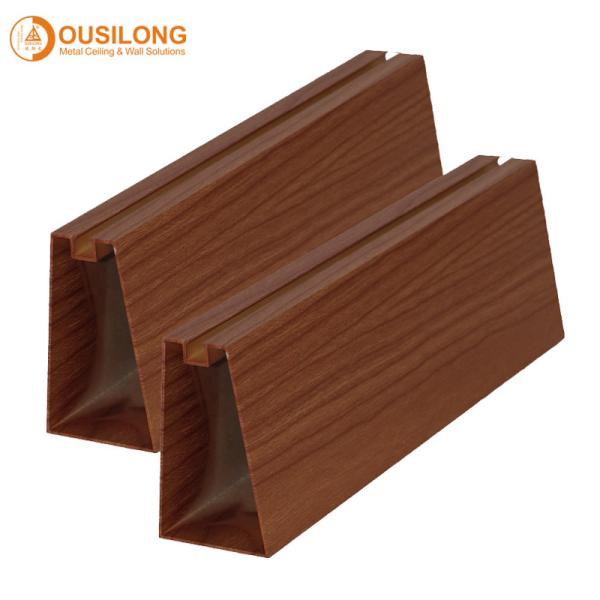 Square Aluminum Baffle Ceiling Commercial Linear Metal For Subway Station