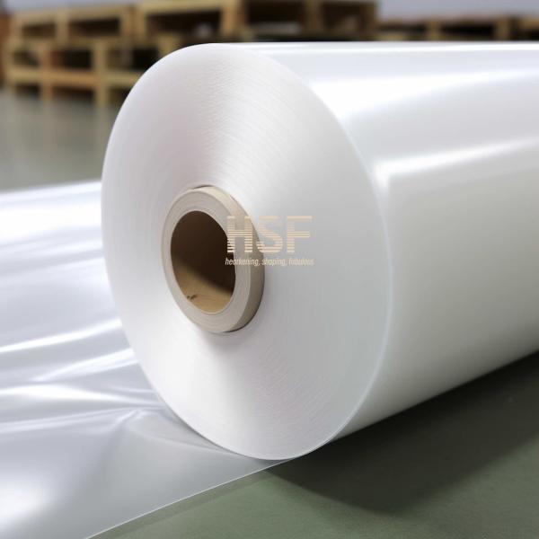 40 микрон непрозрачная белая ориентированная полиэтиленовая пленка для упаковки и маркировки