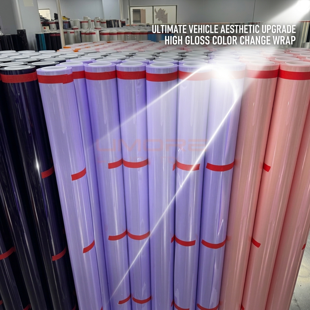 Wholesale OEM/ODM Car Body Wrap 7.5mil Self Healing Anti Scratch High Gloss TPU Color Changing Paint Protection Film Roll