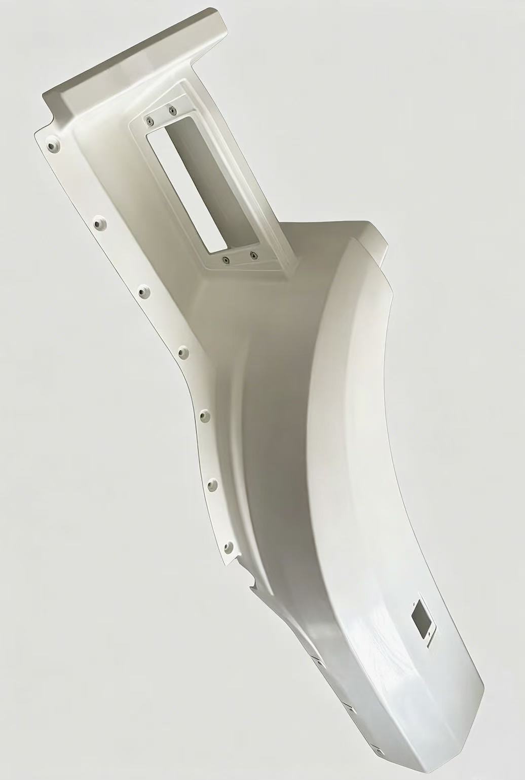Smooth SMC Car Parts Corrosion Resistant Truck Side Fender Silver