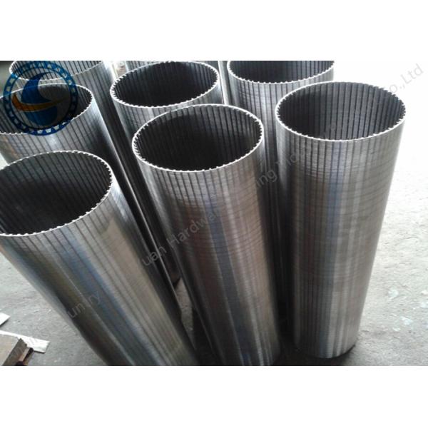 Welded Profile Wire Screen , Vee Shaped Wire Mesh Tube