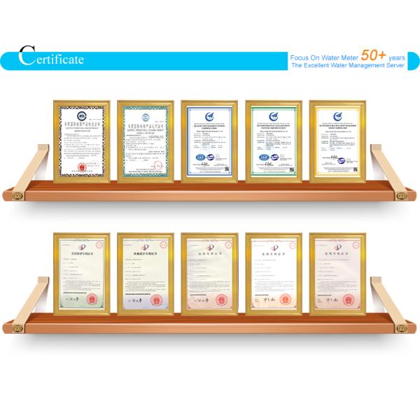 NBIOT Customizable NB-IOT Water Meter with Brass Valve Control Horizontal Installation IP68 Protection Class OEM Support