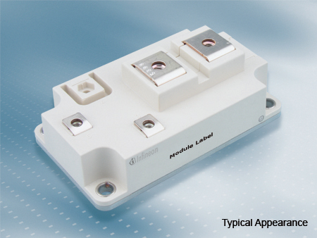 High power Infineon FZ600R12KE4 IGBT module with 1200 volt voltage and 600 amp continuous current rating