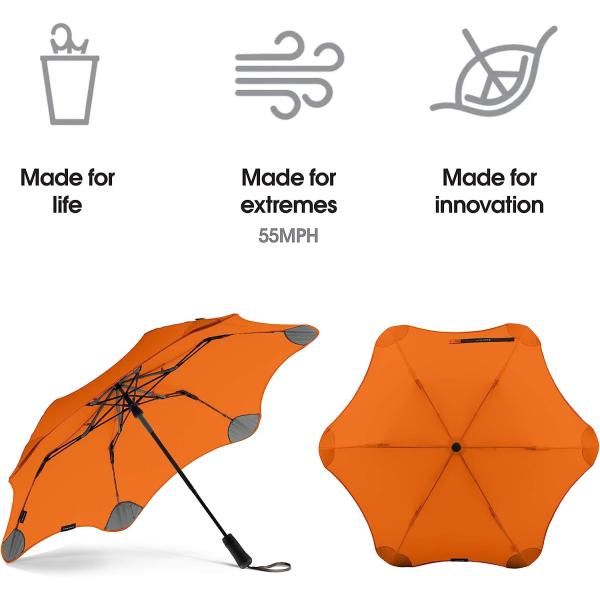 190T Pongee Travel Umbrella 38 inch Waterproof Windproof with Radial Tensioning System