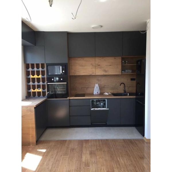 Modern Style Plywood Kitchen Cabinets Italy Design Built In Pantry And Drawer Basket