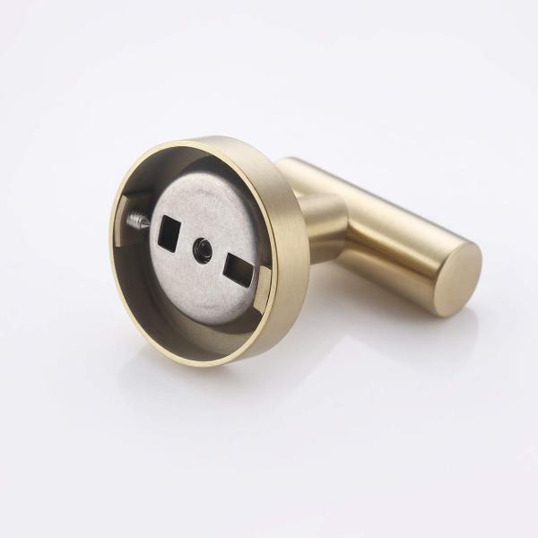 Polished Bathroom Hardware Accessories Single Robe Hook