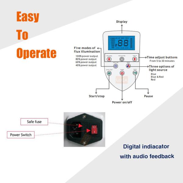 Мобильные зубы СИД зубоврачебные забеливая свет отбеливания зубов лампы 430nm