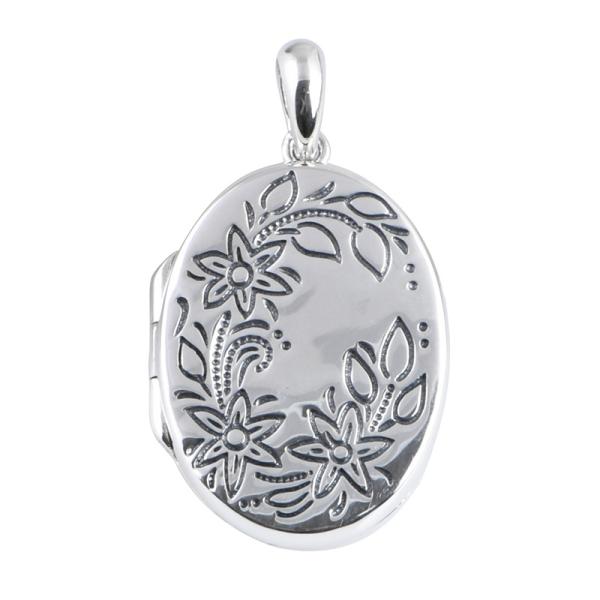 Women's Fashion Oval Gawu Box Pendant S925 Silver Vintage Thai Silver Charm Pendants