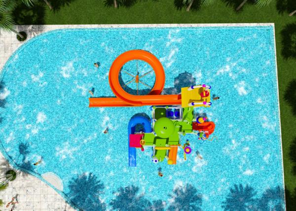 Summer Outdoor Water Playground , Commercial Swimming Pool Play Equipment