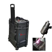 2D remoção de oxidação Handheld dupla do laser da fibra da cabeça 100W JPT Mopa