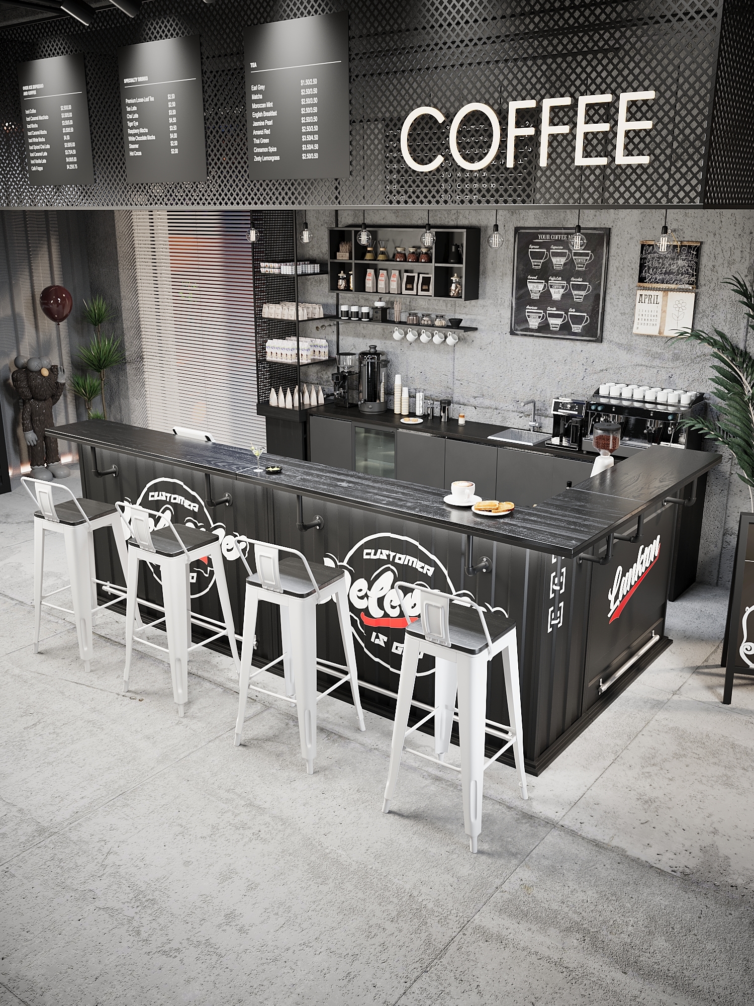 Customizable Iron Construction Container Front Desk with Compact Design for Versatile Indoor/Outdoor Use