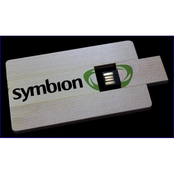 Wood Card Twister 4GB USB Stick Drive Plan Face Full Color Printing